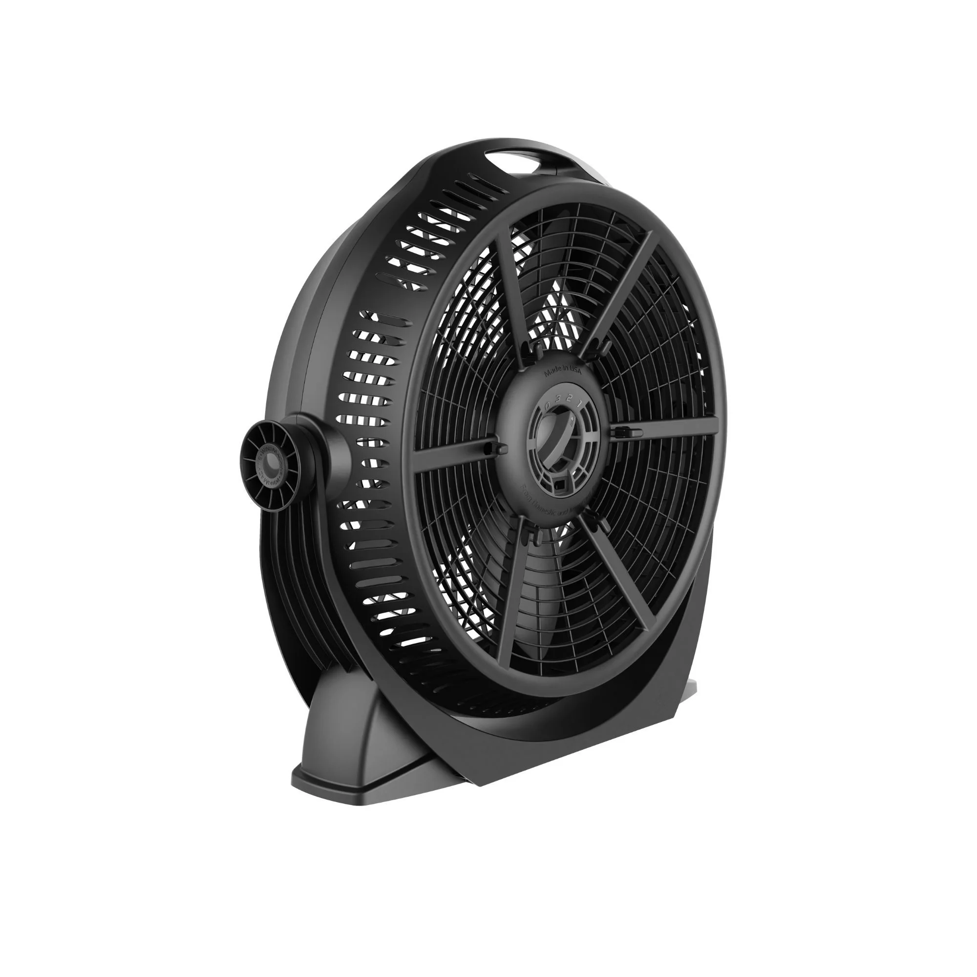 Lasko Wind Machine 20" Air Circulator Fan: 3-Speed, 360° Airflow, Black - Image 11