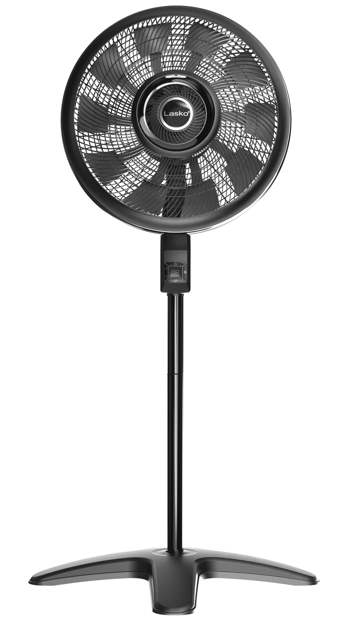 Lasko Windstorm 18" Pedestal Fan: Oscillating, 4-Speed, Remote, Black - Image 3