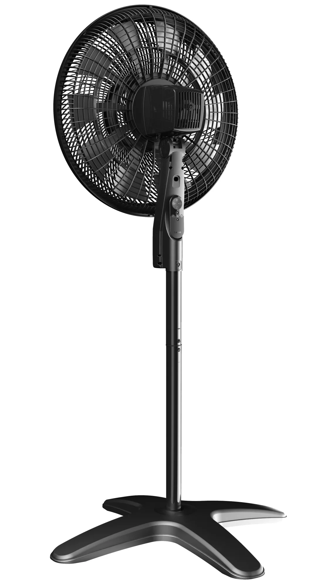 Lasko Windstorm 18" Pedestal Fan: Oscillating, 4-Speed, Remote, Black - Image 4