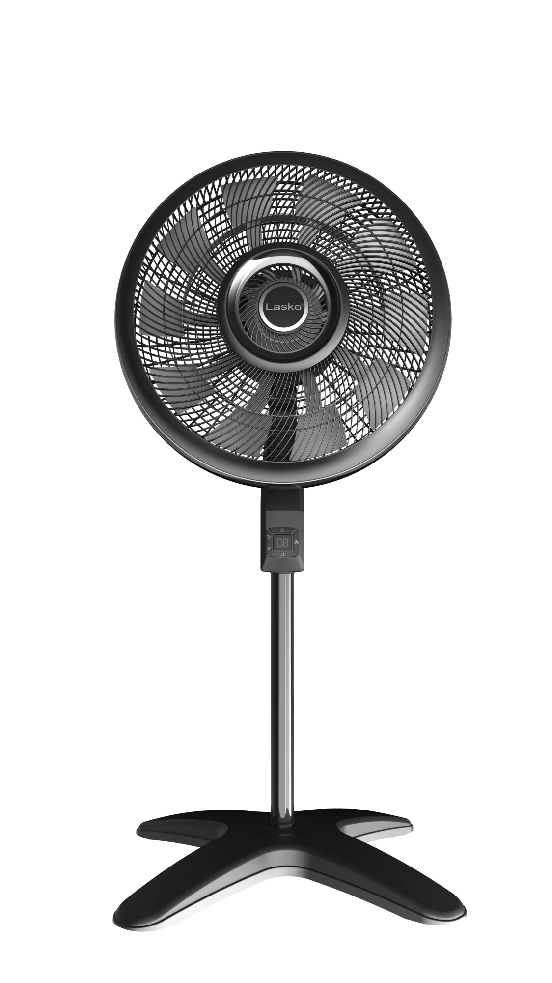 Lasko Windstorm 18" Pedestal Fan: Oscillating, 4-Speed, Remote, Black - Image 5