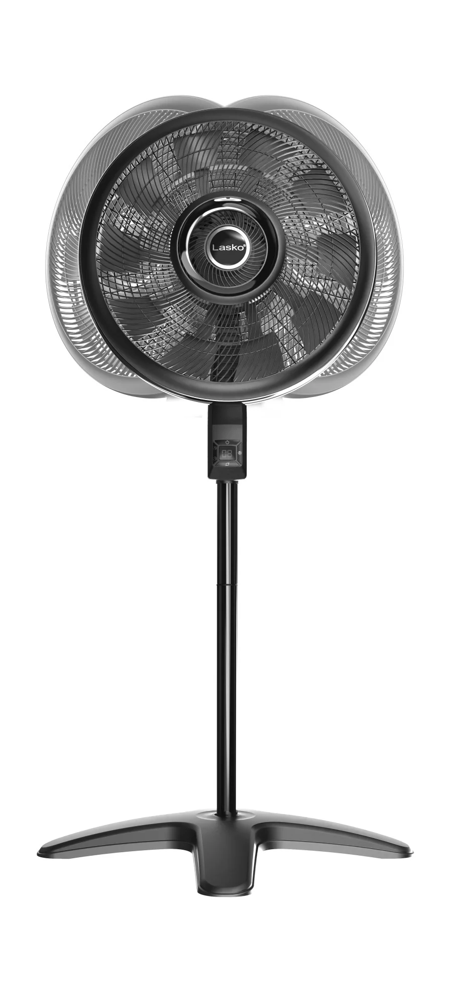 Lasko Windstorm 18" Pedestal Fan: Oscillating, 4-Speed, Remote, Black - Image 7