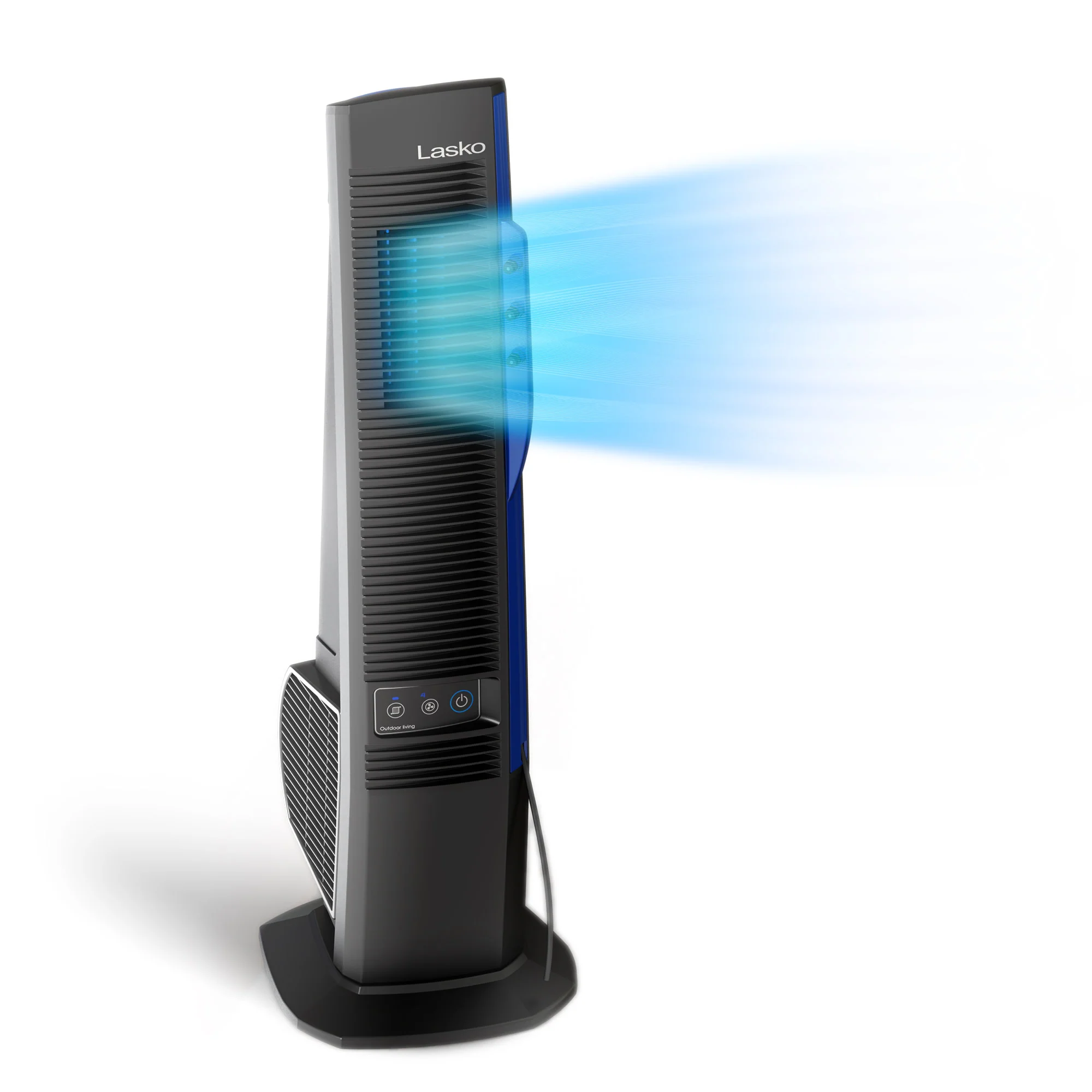Lasko Misto 42" Outdoor Misting Tower Fan: Oscillating, 4-Speed, Black